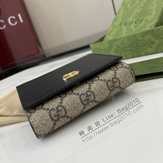Gucci專櫃古馳最新款Ophidia系列短款女士錢包錢夾 jh2474型號：598587